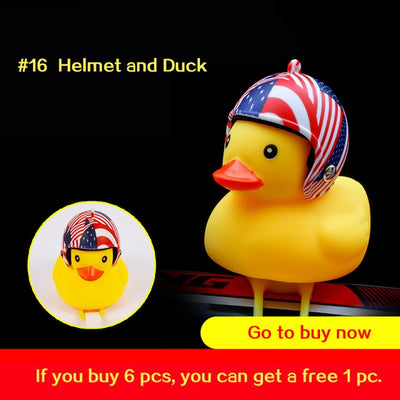 Bicycle Duck with Helmet - Cycle Safely with Sound and Light!