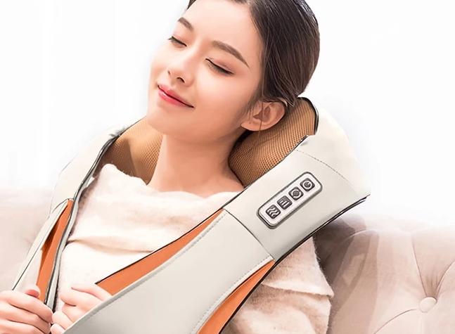 Infrared Heated Kneading Shiatsu Massager - No More Muscle Aches!