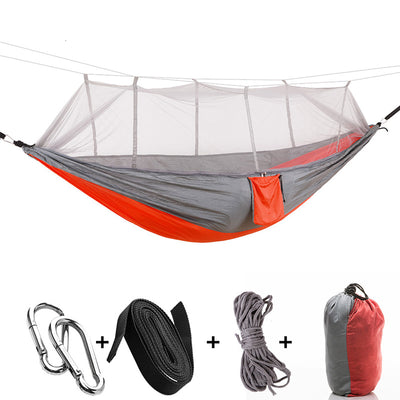 1-2 Person Portable Outdoor Camping and Travel Hammock with Mosquito Net - Ultralight and Comfortable